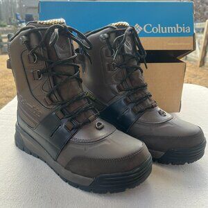 Columbia Bugaboot Celsius Plus Snow Boots, Brown & Black, Men's 9.5W, LIKE NEW